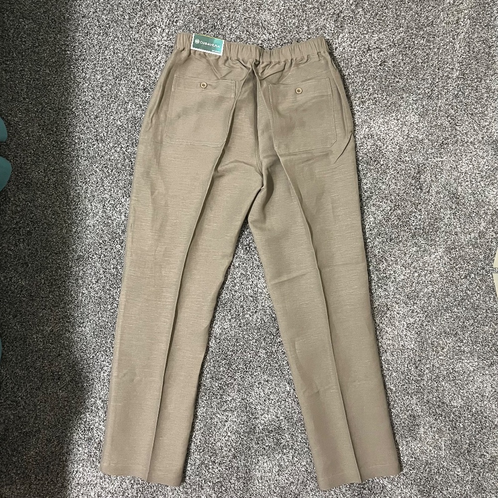 Men's Cubavera Linen -blend Drawstring Pants; size M; 32" Long - Picture 11 of 16